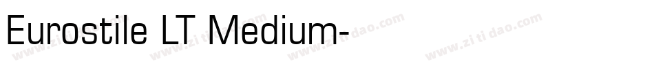 Eurostile LT Medium字体转换